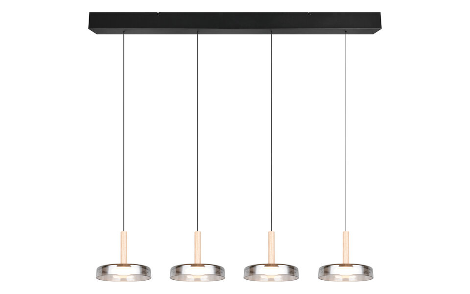 HLW LED Moderne Metalen Dimbare LED Hanglamp 30W - Zwart & Wit, Warm Wit Licht HLW LED Moderne Metalen Dimbare LED Hanglamp 30W - Zwart & Wit, Warm Wit Licht