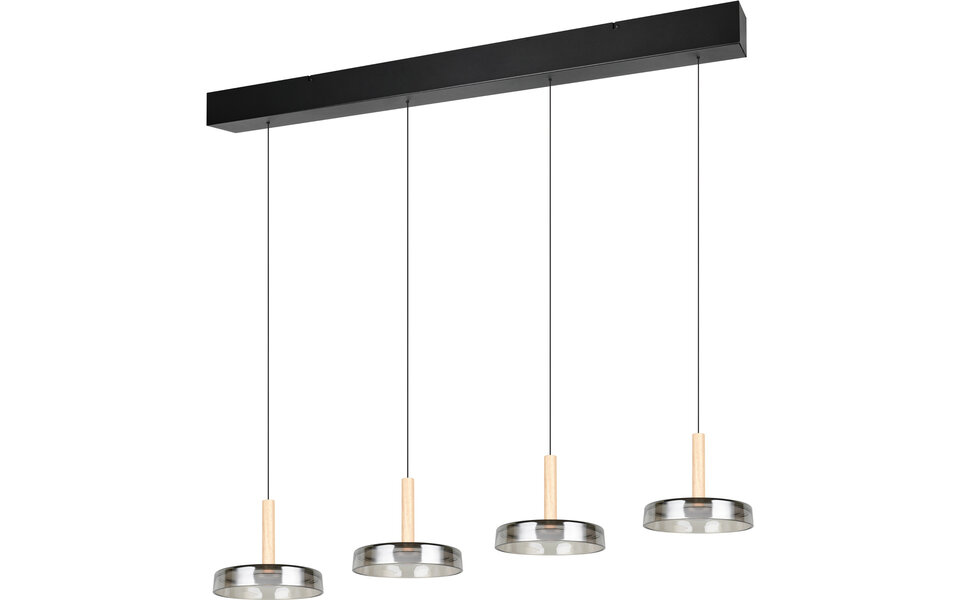 HLW LED Moderne Metalen Dimbare LED Hanglamp 30W - Zwart & Wit, Warm Wit Licht HLW LED Moderne Metalen Dimbare LED Hanglamp 30W - Zwart & Wit, Warm Wit Licht