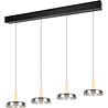 HLW LED Modern Metal Dimmable LED Pendant Lamp 30W - Black & White, Warm White Light