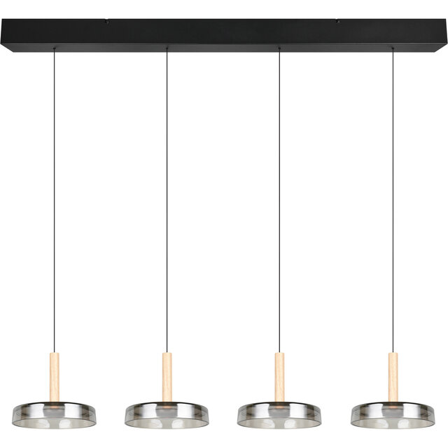 HLW LED Moderne Metalen Dimbare LED Hanglamp 30W - Zwart & Wit, Warm Wit Licht HLW LED Moderne Metalen Dimbare LED Hanglamp 30W - Zwart & Wit, Warm Wit Licht