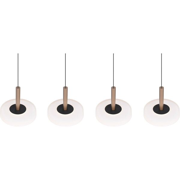 HLW LED LED Hanglamp 30W - Dimbare Witte Metalen LED Hanglamp in Warm Wit 3000K HLW LED LED Hanglamp 30W - Dimbare Witte Metalen LED Hanglamp in Warm Wit 3000K