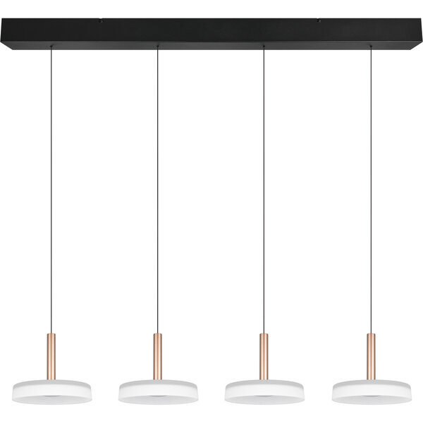 HLW LED LED Hanglamp 30W - Dimbare Witte Metalen LED Hanglamp in Warm Wit 3000K HLW LED LED Hanglamp 30W - Dimbare Witte Metalen LED Hanglamp in Warm Wit 3000K