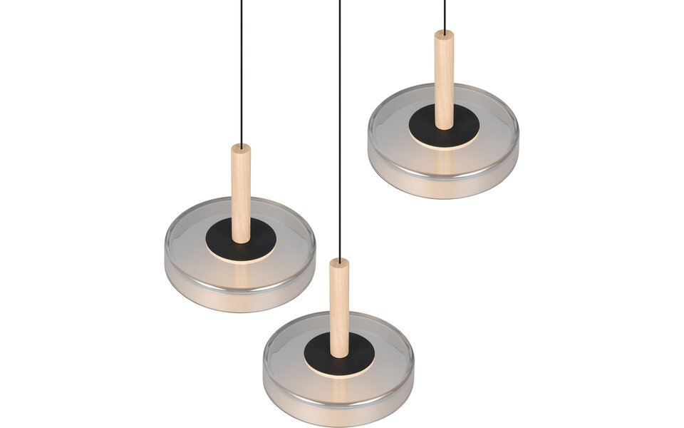 HLW LED Stylish Dimmable LED Pendant Lamp - Black & White, Warm White 5W LED Lamp