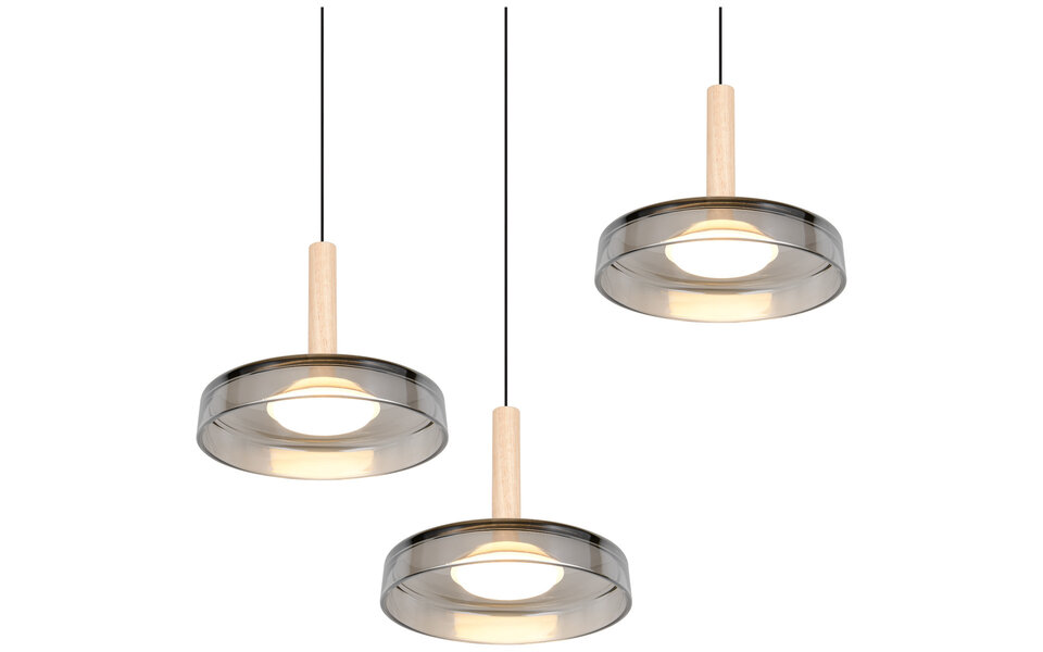 HLW LED Stylish Dimmable LED Pendant Lamp - Black & White, Warm White 5W LED Lamp