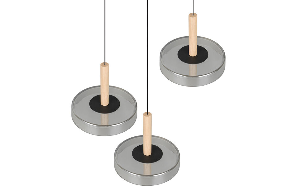 HLW LED Stylish Dimmable LED Pendant Lamp - Black & White, Warm White 5W LED Lamp