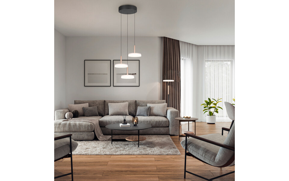 HLW LED Moderne Metalen Dimbare LED Hanglamp - Witte LED Lamp 5W Warm Wit HLW LED Moderne Metalen Dimbare LED Hanglamp - Witte LED Lamp 5W Warm Wit