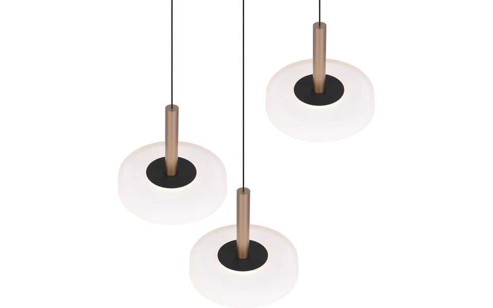 HLW LED Modern Metal Dimmable LED Pendant Lamp - White LED Lamp 5W Warm White