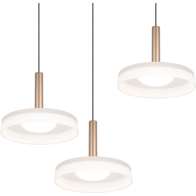 HLW LED Modern Metal Dimmable LED Pendant Lamp - White LED Lamp 5W Warm White