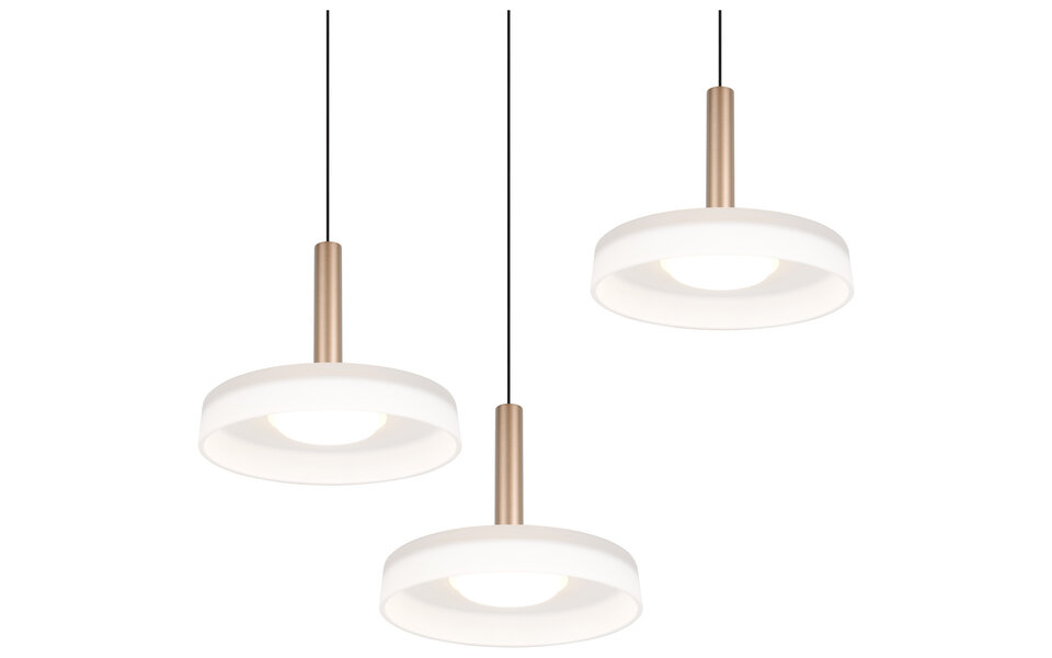 HLW LED Moderne Metalen Dimbare LED Hanglamp - Witte LED Lamp 5W Warm Wit HLW LED Moderne Metalen Dimbare LED Hanglamp - Witte LED Lamp 5W Warm Wit