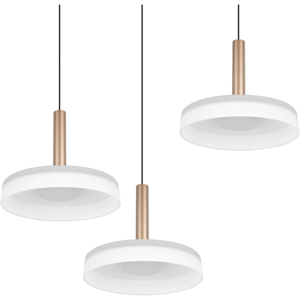 HLW LED Moderne Metalen Dimbare LED Hanglamp - Witte LED Lamp 5W Warm Wit HLW LED Moderne Metalen Dimbare LED Hanglamp - Witte LED Lamp 5W Warm Wit