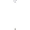 Witte Stoffen LED Hanglamp - Compacte LED lamp met E27 Witte Stoffen LED Hanglamp - Compacte LED lamp met E27