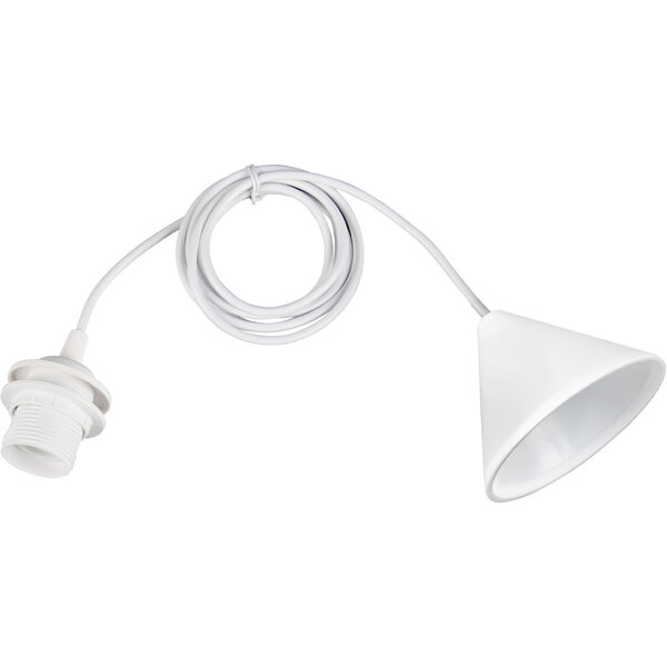 HLW LED Stoffen Witte LED Hanglamp met E27 fitting - Compacte LED lamp voor elk interieur HLW LED Stoffen Witte LED Hanglamp met E27 fitting - Compacte LED lamp voor elk interieur