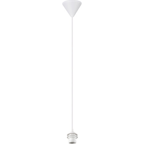 Stijlvolle Witte LED Hanglamp Trion Alpar - Compacte Stoffen LED Hanglamp met E27 Fitting Stijlvolle Witte LED Hanglamp Trion Alpar - Compacte Stoffen LED Hanglamp met E27 Fitting