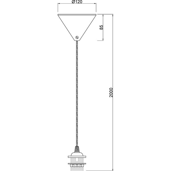 HLW LED Stoffen LED Hanglamp Zwart - Trion Alpar 1-lichts Rond 12cm E27 HLW LED Stoffen LED Hanglamp Zwart - Trion Alpar 1-lichts Rond 12cm E27