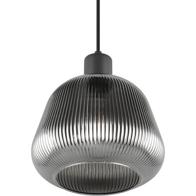 HLW LED LED Pendant Lamp Trion Arif - Black Metal LED Pendant Lamp with E27 Fitting