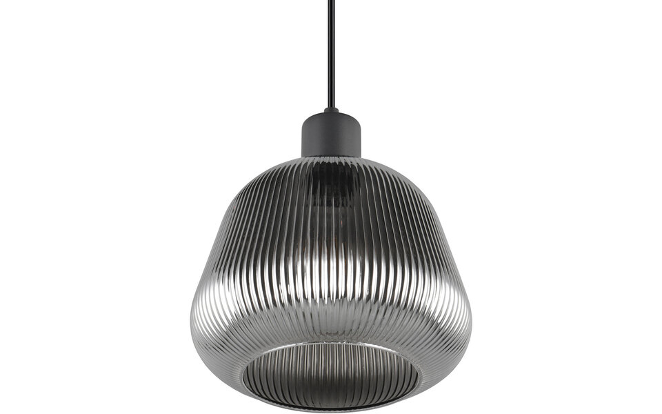 HLW LED LED Pendant Lamp Trion Arif - Black Metal LED Pendant Lamp with E27 Fitting