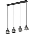 LED Pendant Lamp Matte Black - Metal 4-light E27 Adjustable LED Pendant Lamp Matte Black - Metal 4-light E27 Adjustable