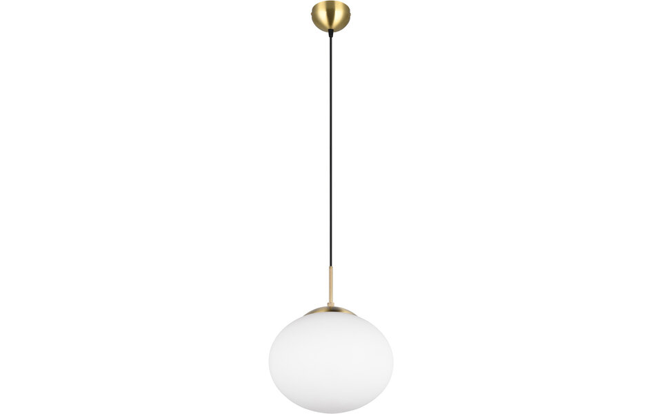 HLW LED Metal Gold LED Pendant Lamp Trion Ferdi - Round, Matte Brass, E27 Fitting