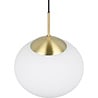 moderne metalen gouden hanglamp met 1 lichtpunt en E27 fitting, 15W vermogen