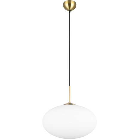 Metalen Gouden LED Hanglamp Trion Ferdi – 1-lichts, E27, 40cm Rond Metalen Gouden LED Hanglamp Trion Ferdi – 1-lichts, E27, 40cm Rond