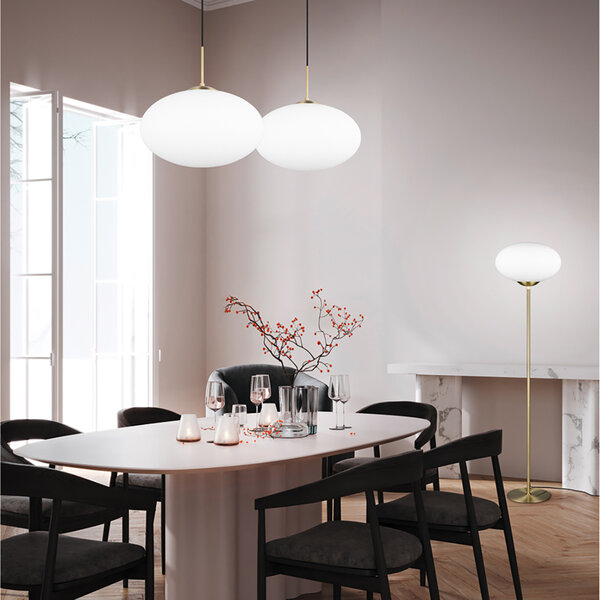 HLW LED Metalen Gouden LED Hanglamp Trion Ferdi – 1-lichts, E27, 40cm Rond HLW LED Metalen Gouden LED Hanglamp Trion Ferdi – 1-lichts, E27, 40cm Rond