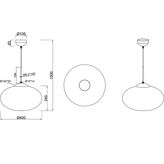 HLW LED Metalen Gouden LED Hanglamp Trion Ferdi – 1-lichts, E27, 40cm Rond HLW LED Metalen Gouden LED Hanglamp Trion Ferdi – 1-lichts, E27, 40cm Rond