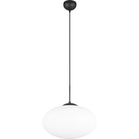 LED Pendant Lamp Matte Black - Metal LED Pendant Lamp 40cm