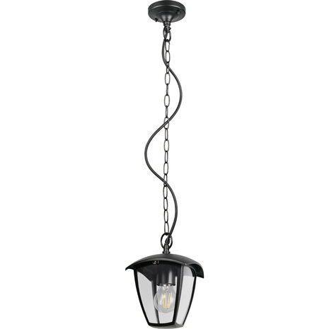 Zwarte LED Hanglamp Trion Kadenta met E27 Fitting - Modern & Energiezuinig Zwarte LED Hanglamp Trion Kadenta met E27 Fitting - Modern & Energiezuinig