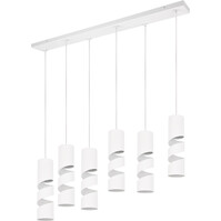 Metalen LED Hanglamp - Trion Meser 6-lichts Mat Wit Metalen LED Hanglamp - Trion Meser 6-lichts Mat Wit