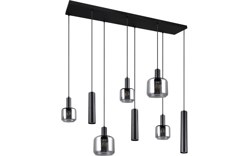 HLW LED Modern Black LED Pendant Lamp Trion Marat - 8-light Metal Design HLW LED Modern Black LED Pendant Lamp Trion Marat - 8-light Metal Design