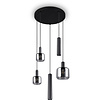 LED Pendant Lamp Trion Marat - Matte Black, 5-light, Metal Design