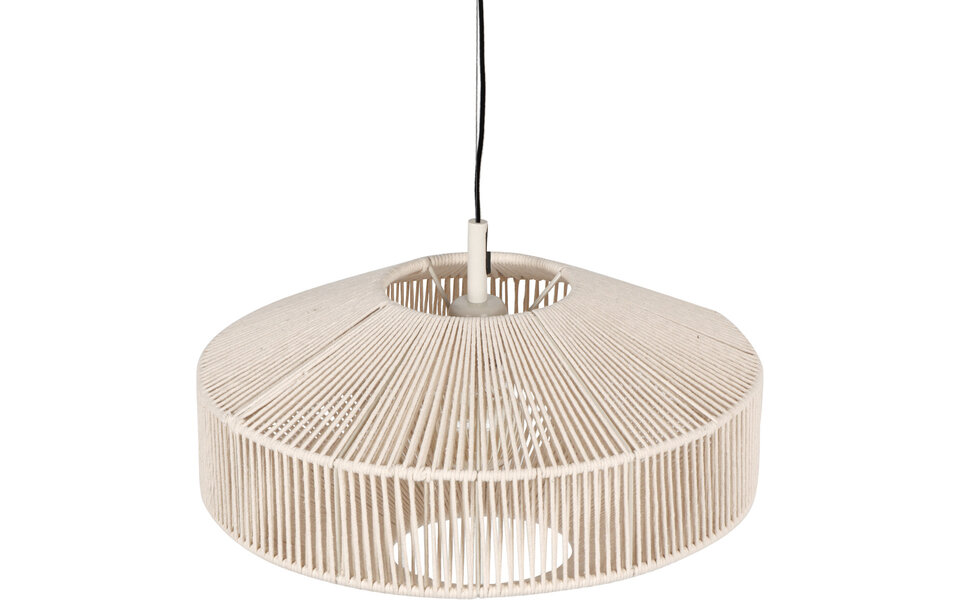 HLW LED Stylish LED Pendant Lamp Trion Silka - Metal White LED Pendant Lamp 46cm, E27 Fitting