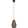 Elegant Metal LED Pendant Lamp - Bronze LED Lamp 23 cm Round - Adjustable