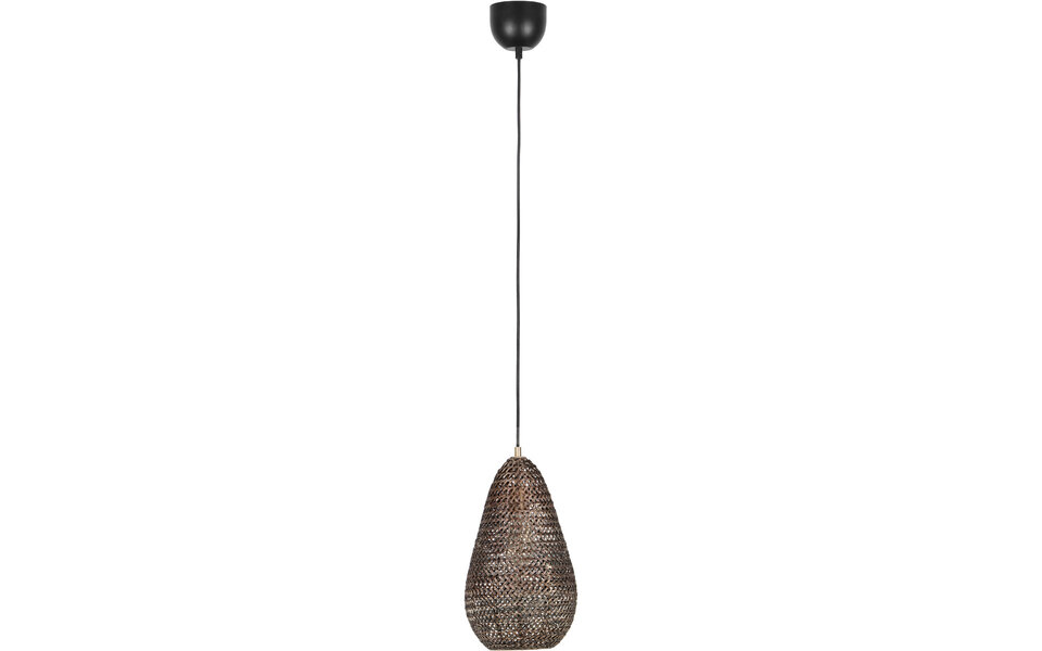 HLW LED Elegant Metal LED Pendant Lamp - Bronze LED Lamp 23 cm Round - Adjustable