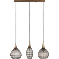 LED Pendant Lamp Sorana - Metal Bronze 3-light LED Lamp LED Pendant Lamp Sorana - Metal Bronze 3-light LED Lamp