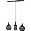 LED Hanglamp Trion Sorana - Mat Zwart Metalen 3-lichts LED Hanglamp Trion Sorana - Mat Zwart Metalen 3-lichts
