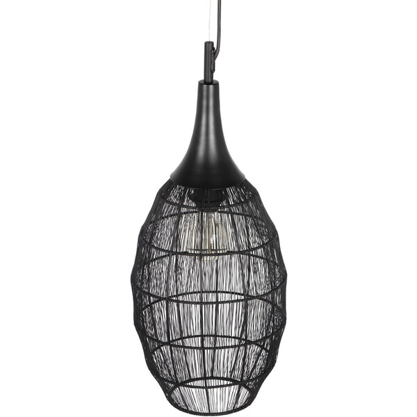 HLW LED LED Hanglamp Trion Sorana - Zwarte Metalen LED Hanglamp met E27 Fitting HLW LED LED Hanglamp Trion Sorana - Zwarte Metalen LED Hanglamp met E27 Fitting