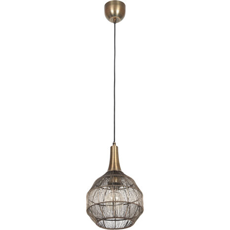 Bronzen LED Hanglamp - Metalen LED Lamp Trion Sorana | E27 Fitting Bronzen LED Hanglamp - Metalen LED Lamp Trion Sorana | E27 Fitting