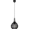 mat zwarte metalen LED hanglamp met modern design en 10W vermogen