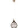 moderne bronzen metalen LED hanglamp met 42 cm diameter en 10W vermogen