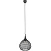 Black LED Pendant Lamp Trion Sorana - Metal E27 Design 42 cm