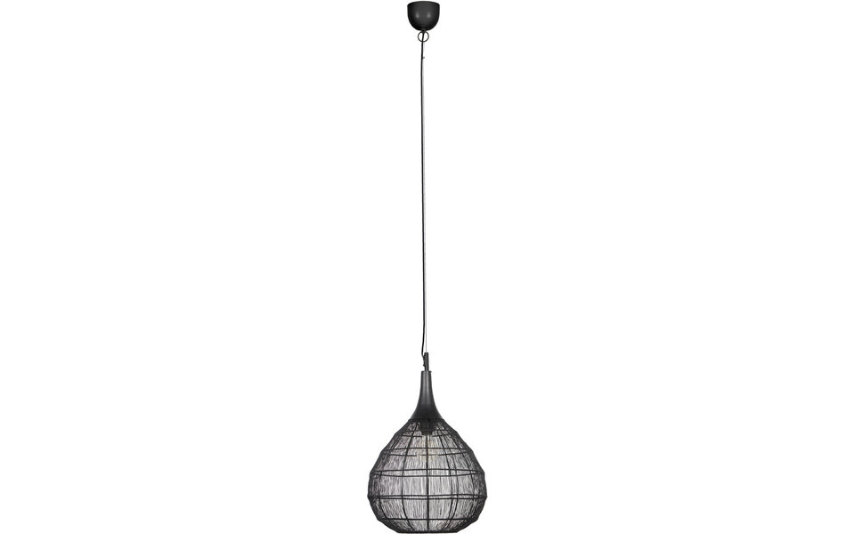 HLW LED Metal LED Pendant Lamp Trion Sorana - Black 1-light E27 Pendant Lighting 42 cm HLW LED Metal LED Pendant Lamp Trion Sorana - Black 1-light E27 Pendant Lighting 42 cm