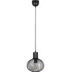 HLW LED Modern Metal LED Pendant Lamp - Black Trion Alia with E27 Fitting, Adjustable