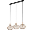 moderne metalen LED hanglamp met drie lichtpunten in zandkleur en 10W vermogen moderne metalen LED hanglamp met drie lichtpunten in zandkleur en 10W vermogen