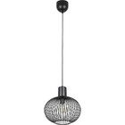 HLW LED Black Metal LED Pendant Lamp Trion Alia - 33cm, E27, 1-light