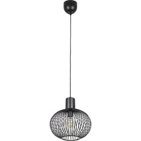 LED Hanglamp Mat Zwart - Metalen 1-lichts Trion Alia LED Hanglamp Mat Zwart - Metalen 1-lichts Trion Alia