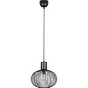 moderne zwarte metalen LED hanglamp met 1 licht en 10W vermogen