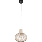 HLW LED Modern Metal LED Pendant Lamp Trion Alia - E27 Fitting, 33cm Round, Sand Color