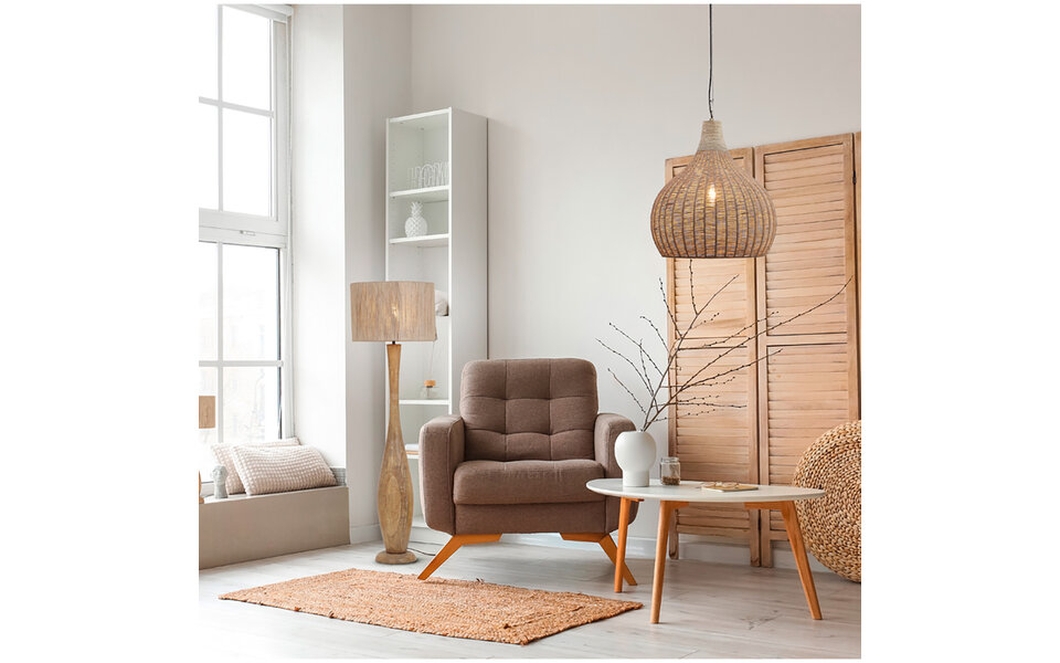 HLW LED LED Pendant Lamp Trion Jen - Boho Pendant Lighting 54 cm Brown - E27 LED bulb HLW LED LED Pendant Lamp Trion Jen - Boho Pendant Lighting 54 cm Brown - E27 LED bulb