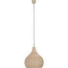 HLW LED LED Hanglamp Trion Jen - Stijlvolle ronde hanglamp met jute en E27 fitting